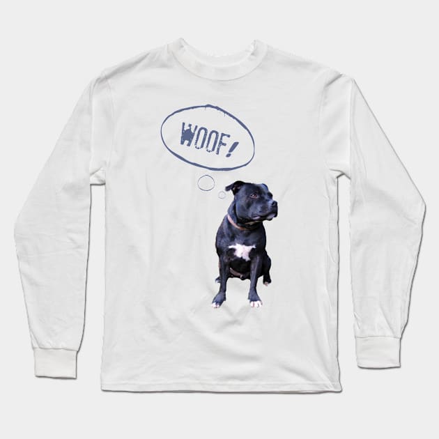 I love Staffies Long Sleeve T-Shirt by Ludwig Wagner